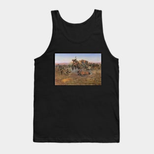 Camp Cook's Troubles (aka Bronc to Breakfast) by CM Russell Tank Top